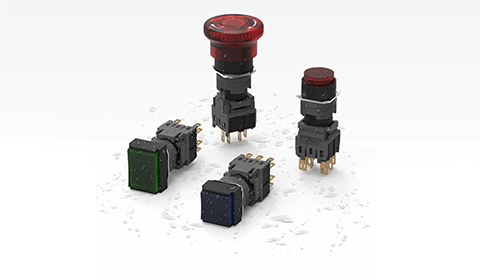 F16 series pushbutton switch and indicator light