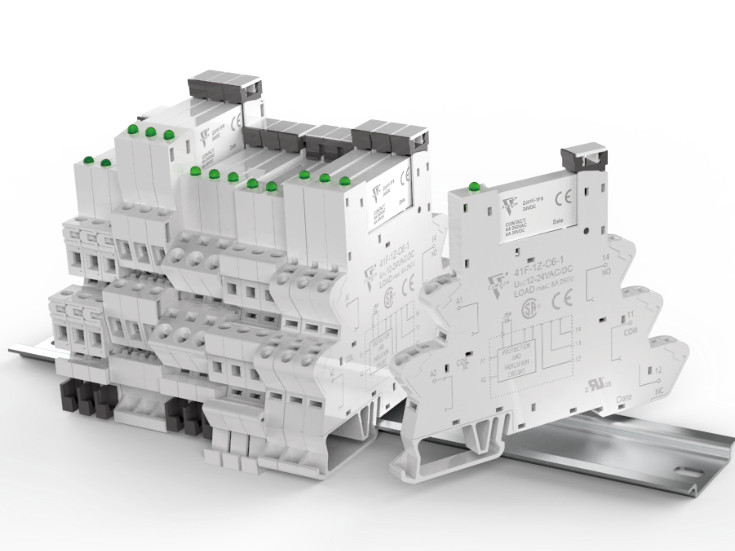 41F 超薄型继电器插座